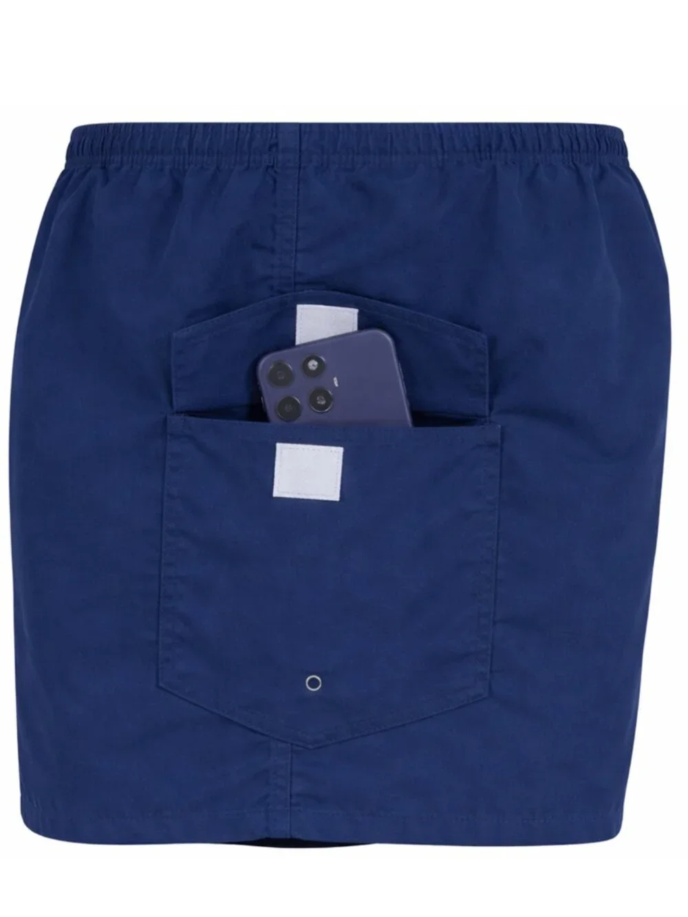 Men Swim Trunks, Men Board Shorts Cargo Pocket Bathing Suit Navy & Turq, 2-Pack